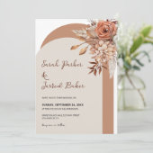 Invitation Mariage des fleurs d'automne (Debout devant)