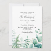 Invitation Mariage des fougères des terres boisées des Eucaly (Devant)