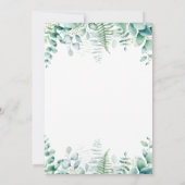 Invitation Mariage des fougères des terres boisées des Eucaly (Dos)