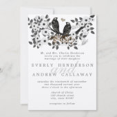 Invitation Mariage des Inséparables forestiers (Devant)