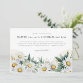 Invitation Mariage des marguerites d'été aquarelle (Debout devant)