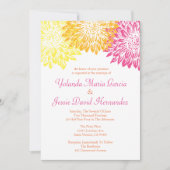 Invitation Mariage des mères de couleur vive (Devant)