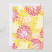 Invitation Mariage des mères de couleur vive (Dos)