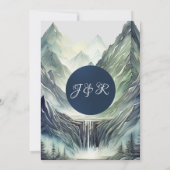 Invitation Mariage des monts Watercolor (Dos)