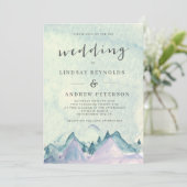 Invitation Mariage des monts Watercolor (Debout devant)