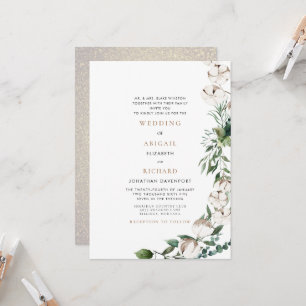 Invitation Mariage des parents de mariées de feuillage et de 
