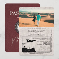 Mariage des passeports du Maroc de Bourgogne
