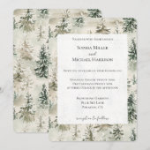 Invitation Mariage des Pins Verts (Devant / Derrière)
