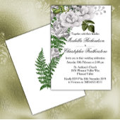 Invitation Mariage des Roses blanches et des Fermes