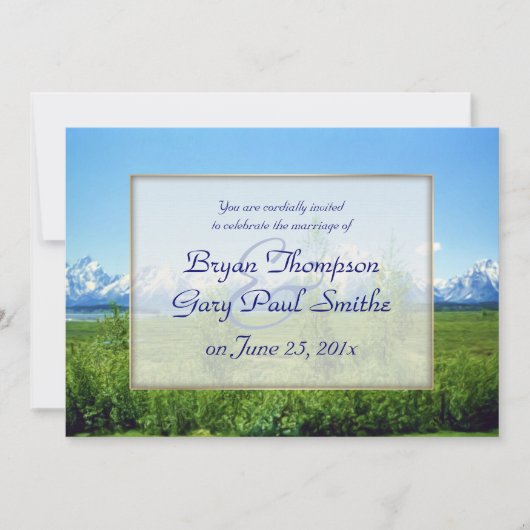Invitation MARIAGE des Tétons de printemps (Devant)