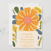 Invitation Mariage des tonalités à thème des années 70 Super  (Devant)