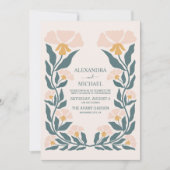 Invitation Mariage des tonalités à thème des années 70 Super  (Devant)