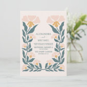 Invitation Mariage des tonalités à thème des années 70 Super  (Debout devant)