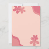 Invitation Mariage des tonalités à thème des années 70 Super  (Dos)