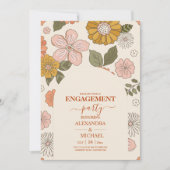 Invitation Mariage des tonalités à thème des années 70 Super  (Devant)