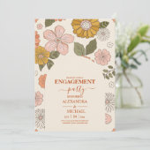 Invitation Mariage des tonalités à thème des années 70 Super  (Debout devant)