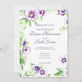 Invitation Mariage des volets aquarelle (Devant)