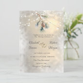 Invitation Mariage des voyants de chaîne de la branche du côn (Debout devant)