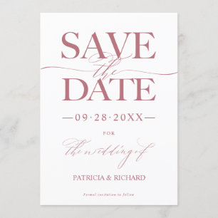 Invitation Mariage Design Moderne Enregistrer La Date Non Pho