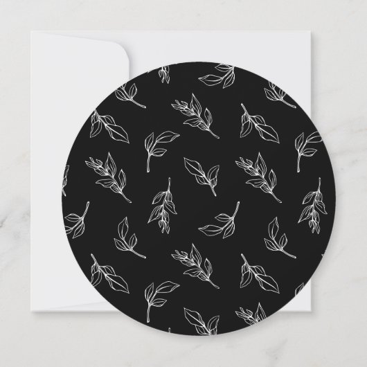 Invitation Mariage Design Moderne Enregistrer La Date Non Pho (Dos)