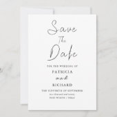Invitation Mariage Design Moderne Enregistrer La Date Non Pho (Devant)