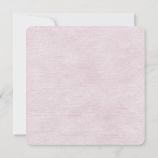 Invitation mariage design rose pâle (Dos)