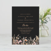 Invitation Mariage d'Espagne de la prairie sauvage (Debout devant)