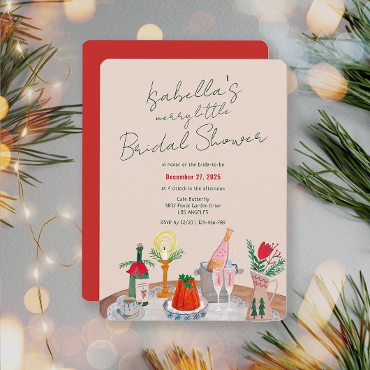 Invitation Mariage Dessiné à la Main avec une touche Fantaisi