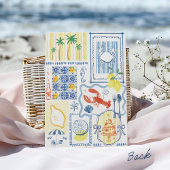 Invitation Mariage Dessiné à la Main Italian Lemon Blue C'est