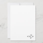 Invitation Mariage Dessiné avec Fantaisie (Dos)