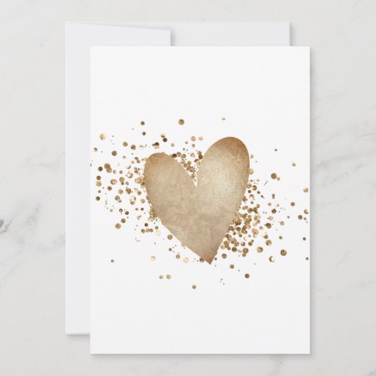 Invitation Mariage Destination Gold World Map Heart Invitatia (Dos)