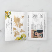 Invitation Mariage Destination Lemon Citrus Passeport Italie (Intérieur)