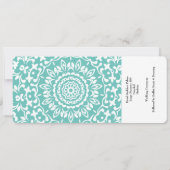 Invitation Mariage Destination Madeira Europe Ticket (Dos)