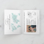 Invitation Mariage Destination Passport Gold World Map Invita (Intérieur)