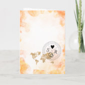 Invitation Mariage Destination Passport Gold World Map Invita (Dos)