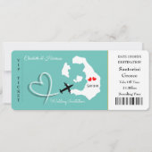 Invitation Mariage Destination Santorini Photo (Devant)