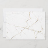 Invitation Mariage Destination World Map Gold Removable Heart (Dos)