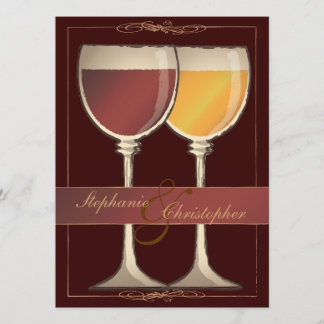 Invitation Mariage d'établissement vinicole de vignoble de