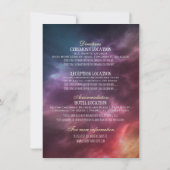 Invitation Mariage Détail du boîtier Star Nebula Constellatio (Dos)