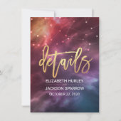 Invitation Mariage Détail du boîtier Star Nebula Constellatio (Devant)