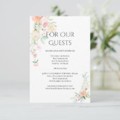 Invitation Mariage | Détails Fleurs de printemps d'aquarelle (Debout devant)