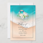 Invitation Mariage d'été à la plage (Devant)