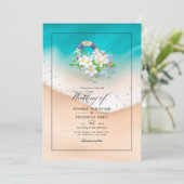 Invitation Mariage d'été à la plage (Debout devant)