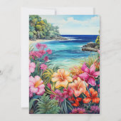 Invitation Mariage d'été à la plage (Dos)