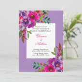 Invitation Mariage d'été aux couleurs chic (Debout devant)