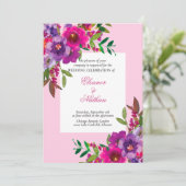 Invitation Mariage d'été aux couleurs chic (Debout devant)