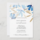 Invitation Mariage d'été bleu clair (Devant)