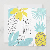 Invitation Mariage d'été botanique moderne Save the Date (Devant)