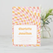 Invitation Mariage d'été brillant et coloré (Debout devant)