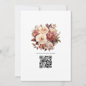 Invitation Mariage d'été Brown et flou (Dos)